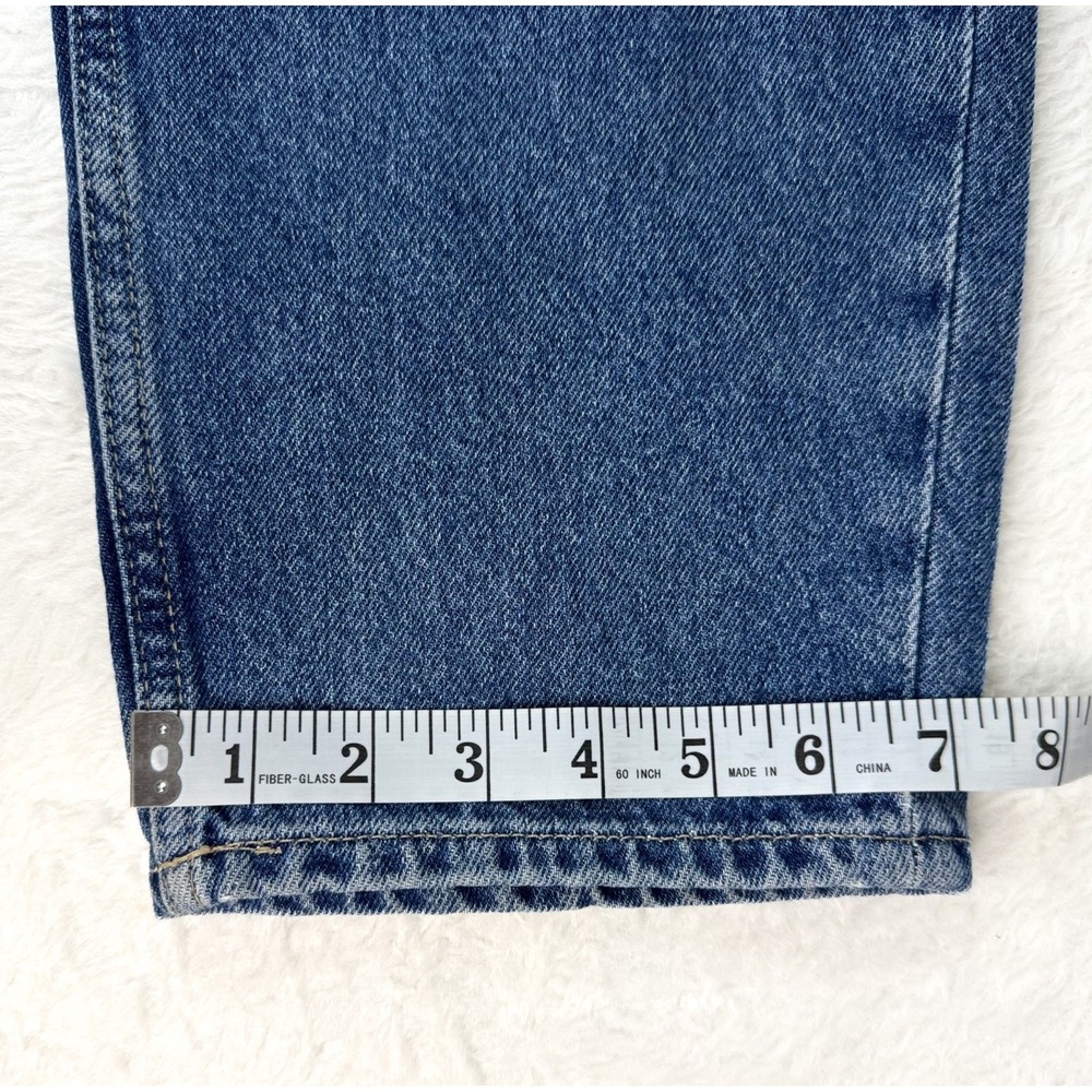 COS Jeans Womens 25 Barrel Tapered High Rise Ankle 100% Cotton Blue Denim EUC - Picture 11 of 12